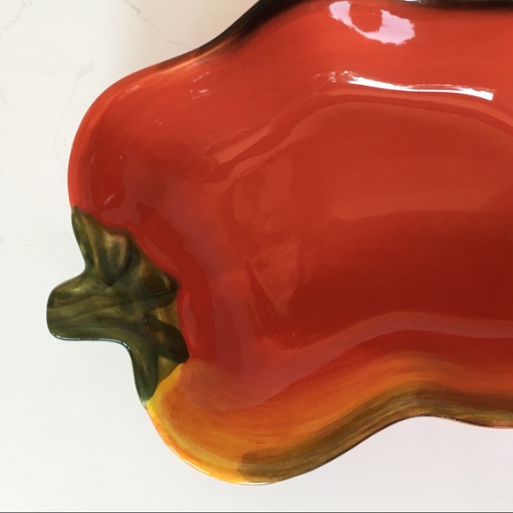 Clay Art chili pepper dip ceramic salsa ceramic red EUC - Picture 13 of 14